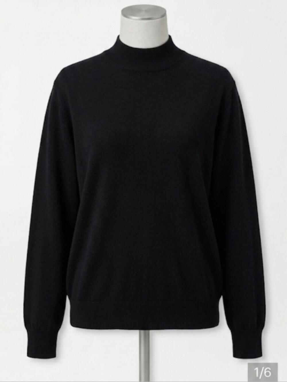 Peter Millar Wool/Silk Black Long Sleeve Sweater Size Large Ladies